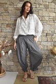 Nonni Gingham Bloomer Pant Black